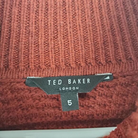 Ted Baker London Sprirol Turtleneck Knit Sweater Pullover Textured Designer Mens - Picture 6 of 9